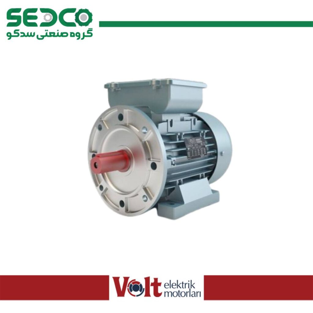 الکتروموتور تک فاز ولت Volt فلنچ دار