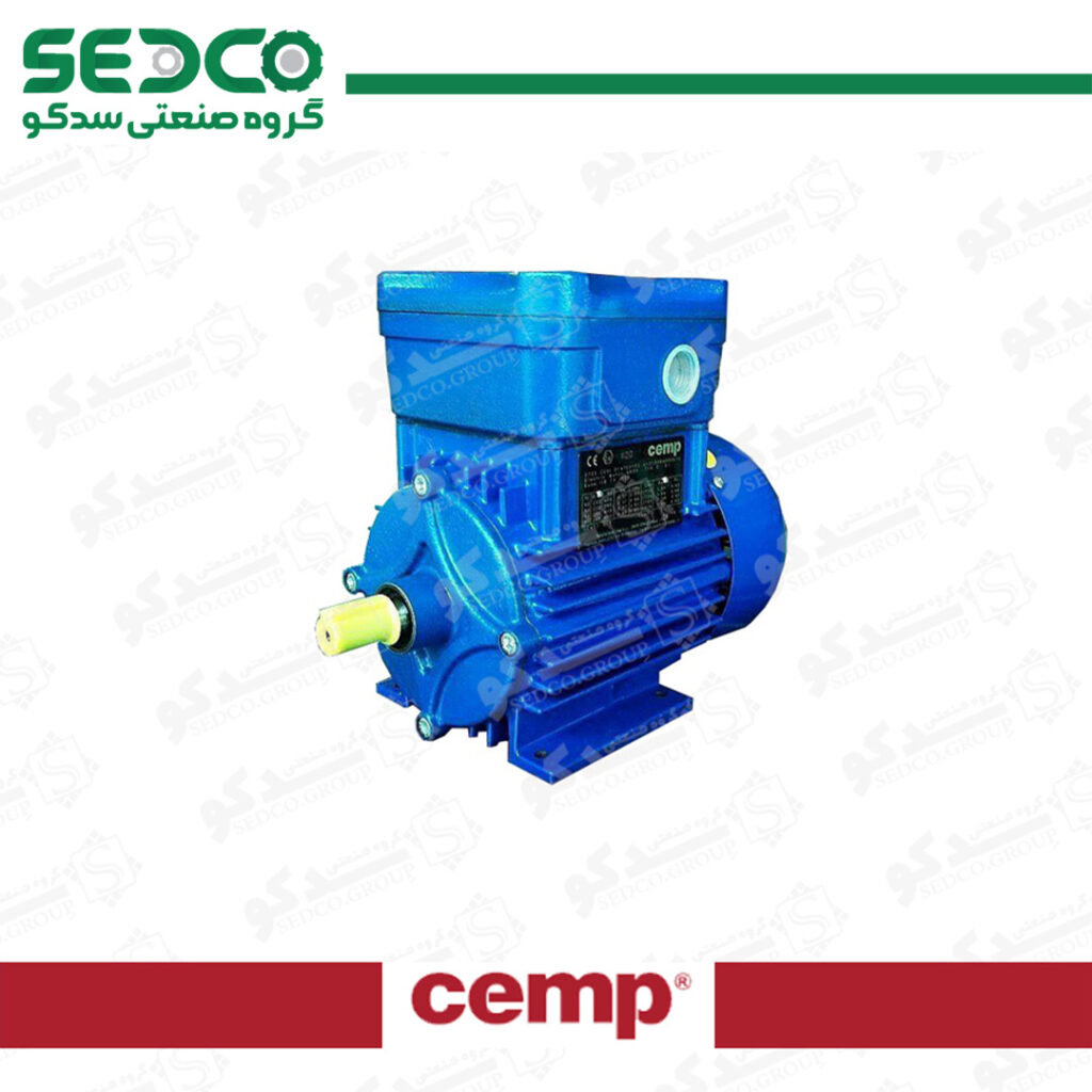 الکتروموتور ضد انفجار تک فاز چمپ Cemp ایتالیا مدل IIC T4