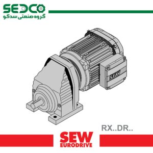 موتور گیربکس هلیکال SEW سایز67 پایه‌دار، موتور DRS71S4 با دور خروجی 227rpm