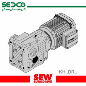 موتور گیربکس کرانویل SEW سایز187 پایه‌دار، موتور DRE90L4 با دور خروجی 0.3rpm
