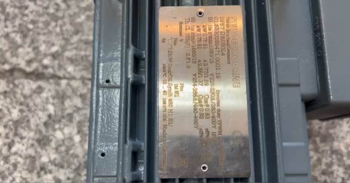 تامین 1 دستگاه موتور گیربکس حلزونی فلنچ دار sew برای کارخانه کاشی